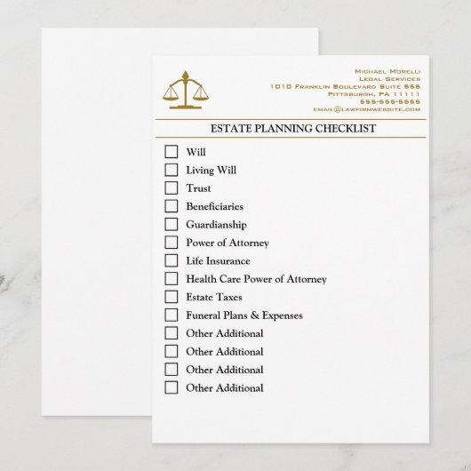 Controlelijst voor de planning van de staat kaart (Voorkant / Achterkant)