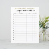 Controlelijst voor de toewijzing van boorgaanpatro (Staand voorkant)