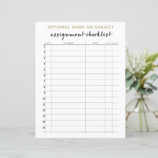 Controlelijst voor de toewijzing van boorgaanpatro (Staand voorkant)