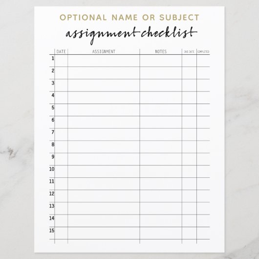 Controlelijst voor de toewijzing van boorgaanpatro (Voorkant)