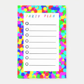 Controlelijst voor partijplanning post-it® notes (Voorkant)