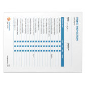 Controlelijst voor thuisinspectie notitieblok (Voorkant)