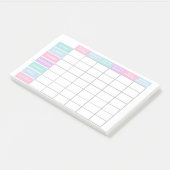 Controlelijst voor wervingsploeg vrouwen stimulere post-it® notes (Schuin)