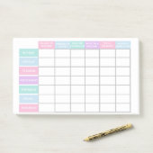 Controlelijst voor wervingsploeg vrouwen stimulere post-it® notes (Op bureau)
