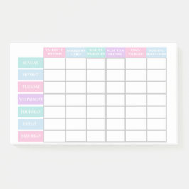 Controlelijst voor wervingsploeg vrouwen stimulere post-it® notes