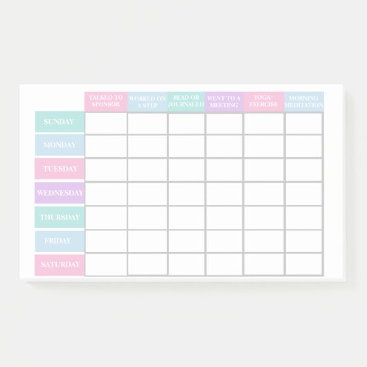 Controlelijst voor wervingsploeg vrouwen stimulere post-it® notes (Voorkant)