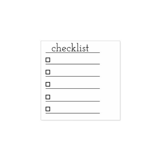 controlelijststempel. rubberstempel (Afrduk)