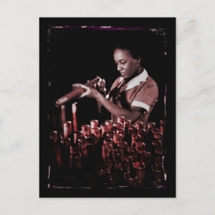 Controlemiddelen in de fabriek briefkaart