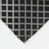 Controlepatroon Diagonaal 2tn.b Black BG Fleece Deken (Hoek)