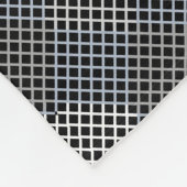 Controlepatroon diagonaal 2tones.bx4x4 BLK BG Fleece Deken (Hoek)