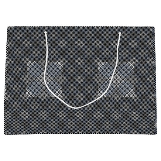 Controlepatroon diagonaal 2tones.bx4x4 BLK BG Groot Cadeauzakje (Voorkant)