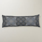 Controlepatroon diagonaal 2tones.bx4x4 BLK BG Lichaamskussen (Achterkant)