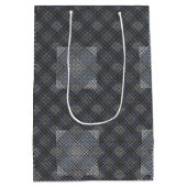 Controlepatroon diagonaal 2tones.bx4x4 BLK BG Medium Cadeauzakje (Achterkant)