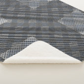 Controlepatroon diagonaal 2tones.bx4x4 BLK BG Sherpa Deken (3/4)