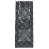 Controlepatroon diagonaal 2tones.bx4x4 BLK BG Wijn Cadeautas (Achterkant)