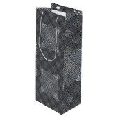 Controlepatroon diagonaal 2tones.bx4x4 BLK BG Wijn Cadeautas (Voorkant Gekanteld)