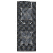 Controlepatroon diagonaal 2tones.bx4x4 BLK BG Wijn Cadeautas (Voorkant)