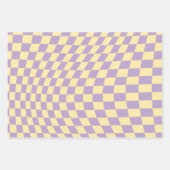 Controlepatroon lavender en geel inpakpapier vel (Voorkant 3)