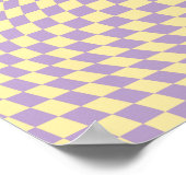 Controlepatroon lavender en geel poster (Hoek)