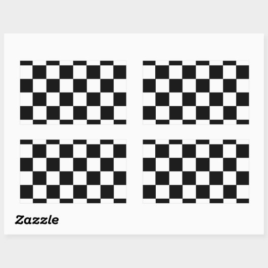 Controlepatroon Rechthoekige Sticker (Vel)