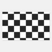 Controlepatroon Rechthoekige Sticker (Voorkant)