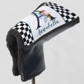 Controlerbord Fancy Florence Monogram Letter A Golfheadcover (3/4 voorkant)