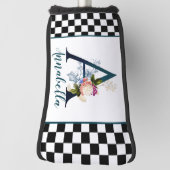 Controlerbord Fancy Florence Monogram Letter A Golfheadcover (Draai 90)