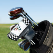 Controlerbord Fancy Florence Monogram Letter A Golfheadcover (Insitu)