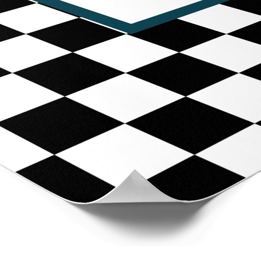 Controlerbord Fancy Florence Monogram Letter A Poster (Hoek)