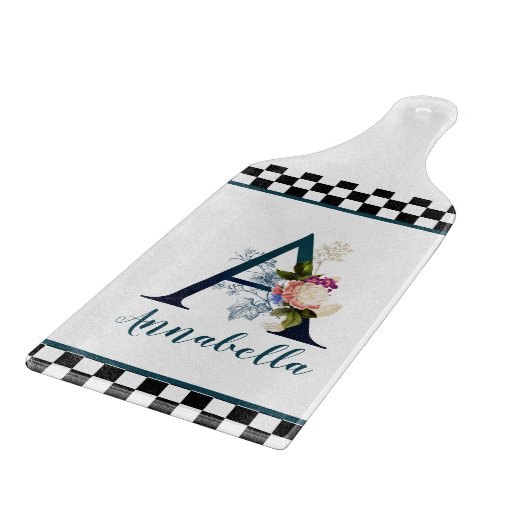 Controlerbord Fancy Florence Monogram Letter A Snijplank (Hoek)