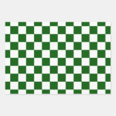 Controlerbord Patroon wit X groen Inpakpapier Vel (Voorkant 3)