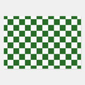 Controlerbord Patroon wit X groen Inpakpapier Vel (Voorkant)