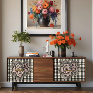 controleren met Blush Blooms Decoupage Print Tissuepapier
