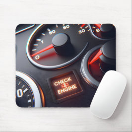 Controleren motor licht op dashboard muismat