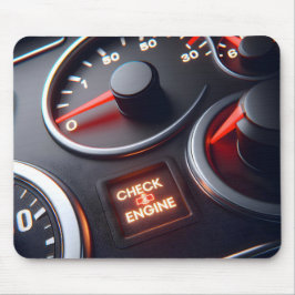 Controleren motor licht op dashboard muismat