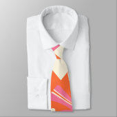 Controles en ronddraaiingen - Roze, Oranje en crèm Stropdas (Gebonden)