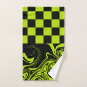 Controles en zwembroeken - kalkgroen en zwart bad handdoek (Handdoek)