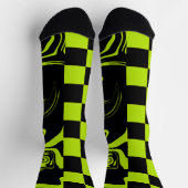 Controles en zwembroeken - kalkgroen en zwart sokken (Top)