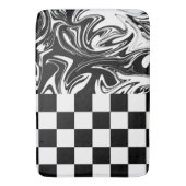 Controles en zwenken - zwart en wit badmat (Voorkant Verticaal)