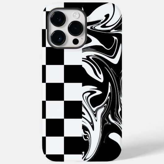 Controles en zwenken - zwart en wit Case-Mate iPhone case (Achterkant)