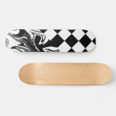 Controles en zwenken - zwart en wit persoonlijk skateboard (Horizontaal)