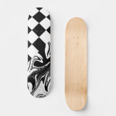 Controles en zwenken - zwart en wit persoonlijk skateboard (Voorkant)