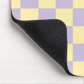 Controles en zwoegen - Pastel, geel en Paars Muismat (Hoek)