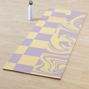 Controles en zwoegen - Pastel, geel en Paars Yogamat