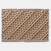 CONTROLES IN TINTEN VAN BRUINE PLAID TARTAN 2 DEKEN (Voorkant)