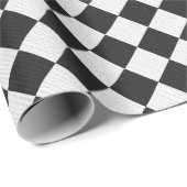 Controles in zwart-wit met schuine randen cadeaupapier (Rol Hoek)