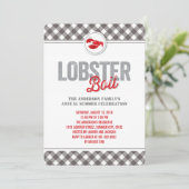 Controles Kreeft Kook Jaarlijkse Zomer Uitnodiging (Staand voorkant)