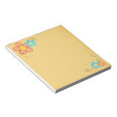 Controles op bloemen notitieblok (Schuin)