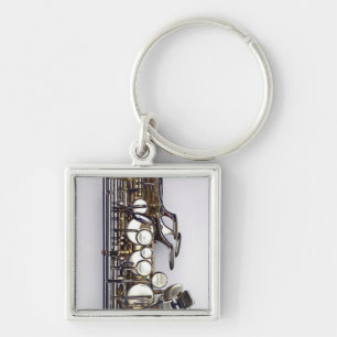 Controles van saxofone sleutelhanger