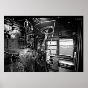CONTROLES VAN STEAM LOCOMOTIVE NO. 611 c. 1950 Poster